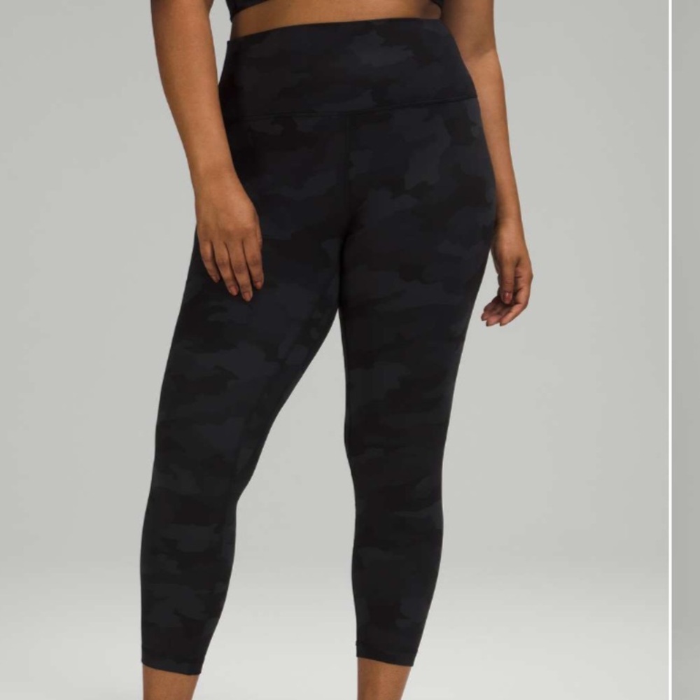 lululemon athletica Black Camo Leggings